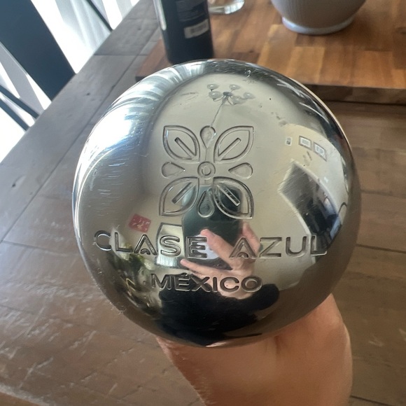 EMPTY Clase Azul Reposado Tequila Bottle 750ml Hand Painted Blue & White - Picture 7 of 9